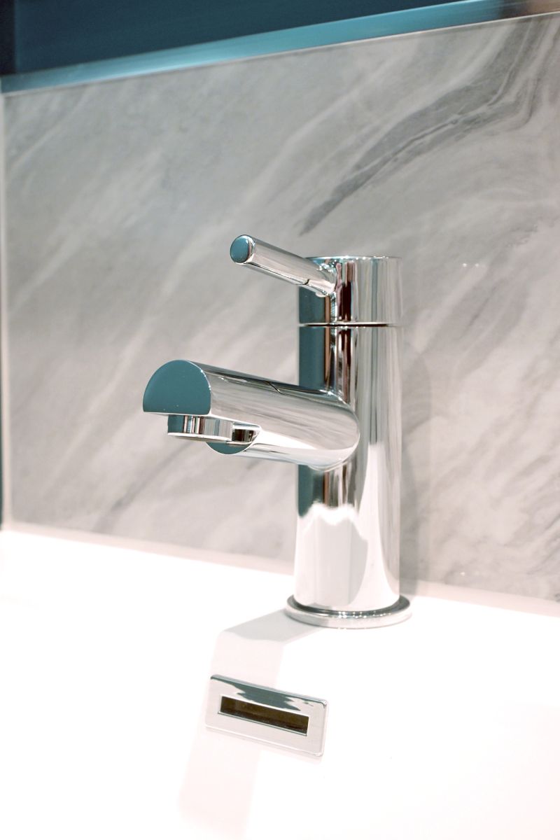 Completed bathroom wide view