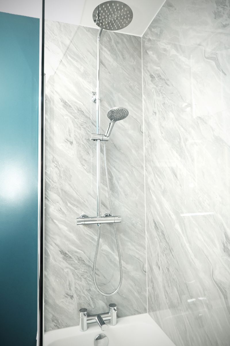 Bathroom storage detail