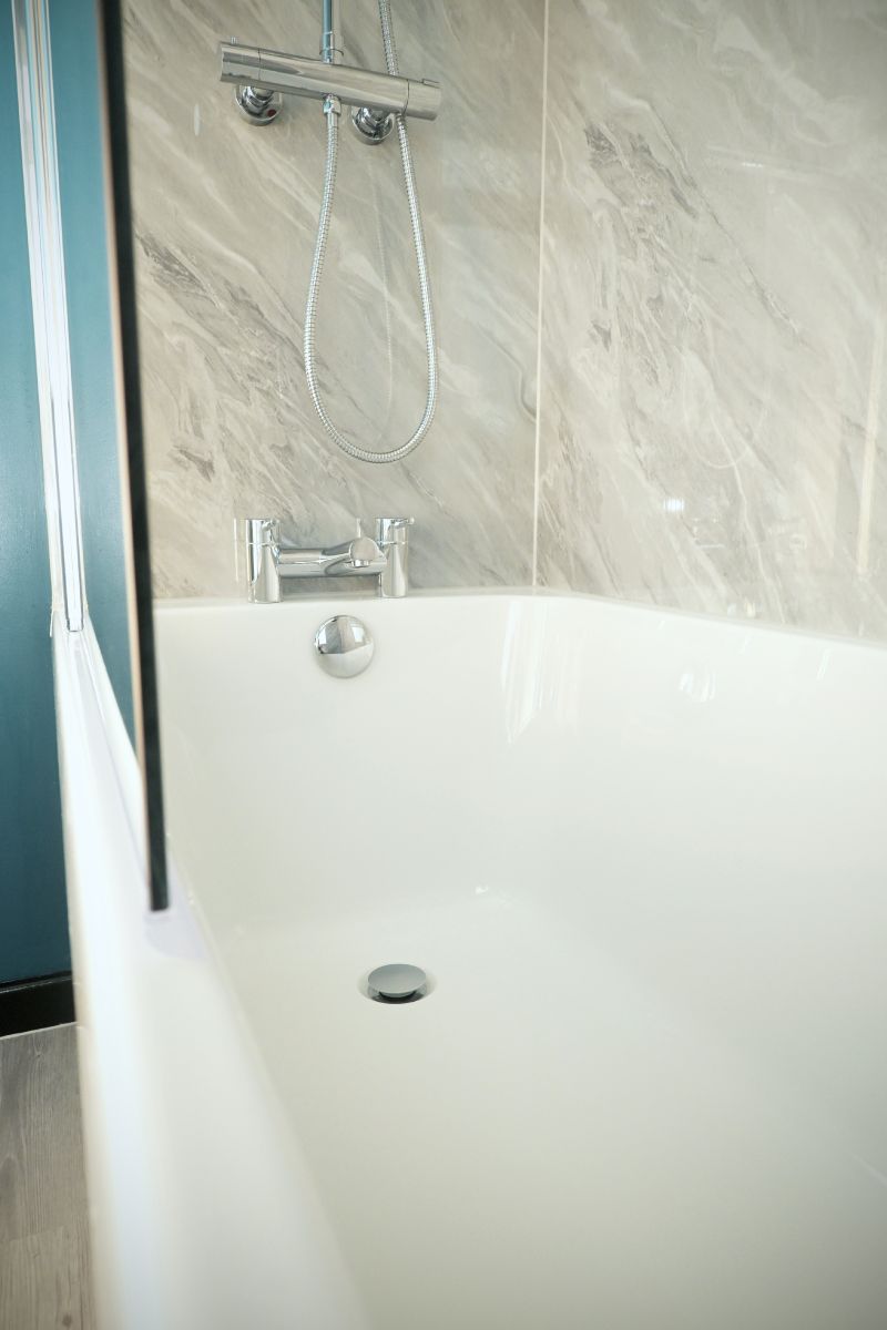 Finished bathroom angle