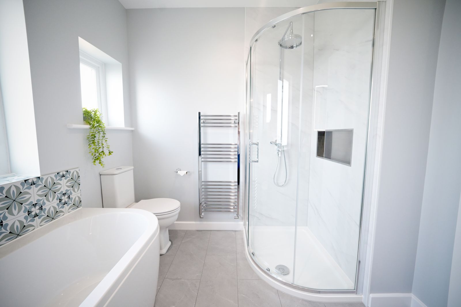 Completed bathroom renovation Dorset