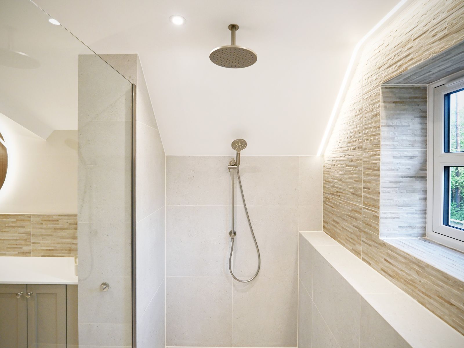 Finished wet room Dorset cottage